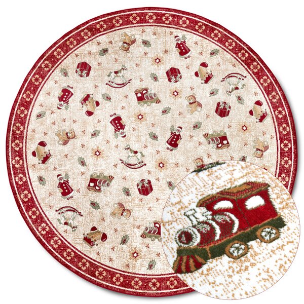 Koberec Toy's Delight Villeroy & Boch Shine červený / vícebarevný kruh