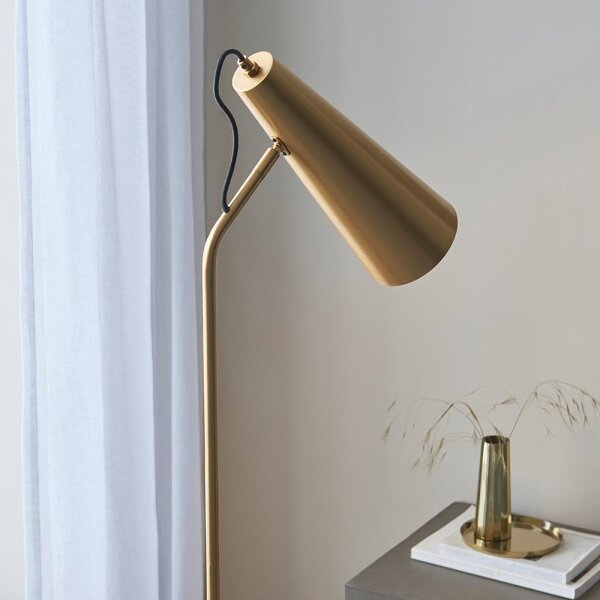 Endon 107528 - Stojací lampa KARNA 1xE27/10W/230V mosaz