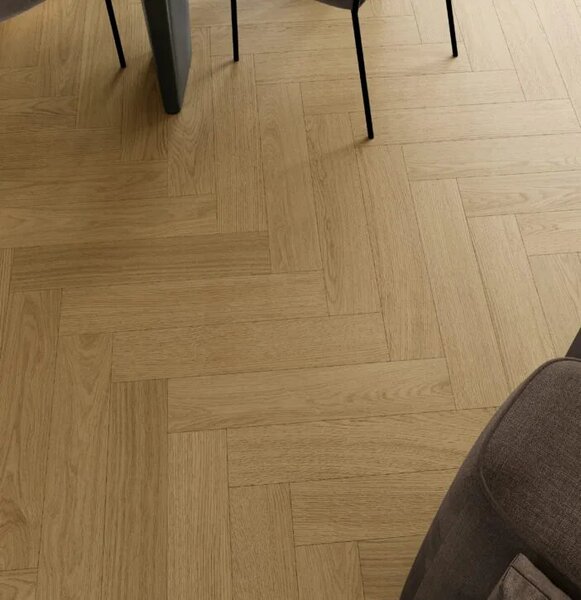 Vynilová SPC podlaha Barlinek Next Step Herringbone - Cream Oak
