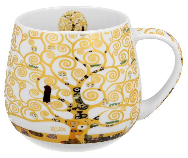 Porcelánový hrnek Klimt Ecru Tree Of Life 430 ml