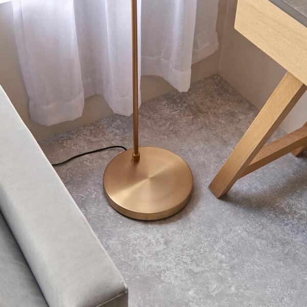 Endon 107528 - Stojací lampa KARNA 1xE27/10W/230V mosaz