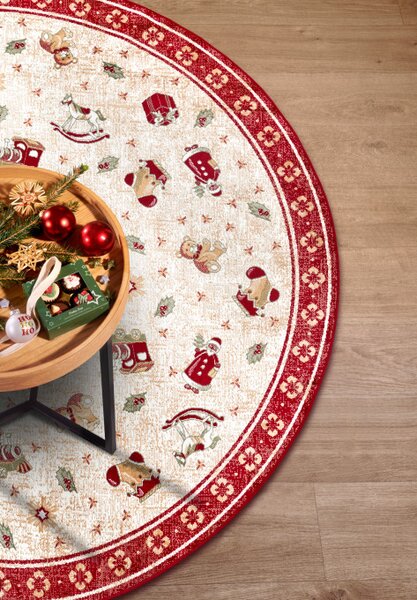 Koberec Toy's Delight Villeroy & Boch Shine červený / vícebarevný kruh
