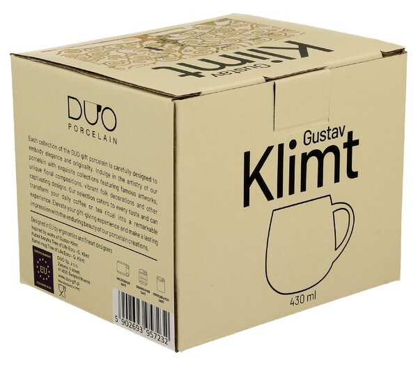 Porcelánový hrnek Klimt Ecru Tree Of Life 430 ml