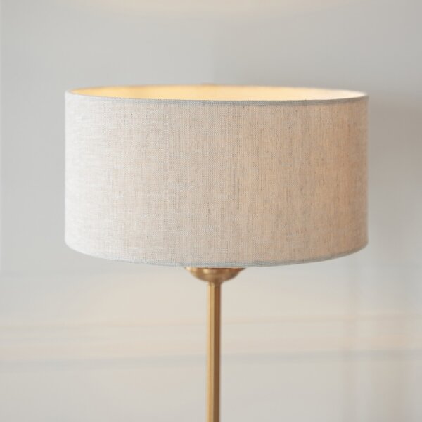 Endon 110728 - Stolní lampa HIGHCLERE 1xE14/7W/230V béžová/mosaz