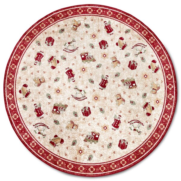 Koberec Toy's Delight Villeroy & Boch Shine červený / vícebarevný kruh