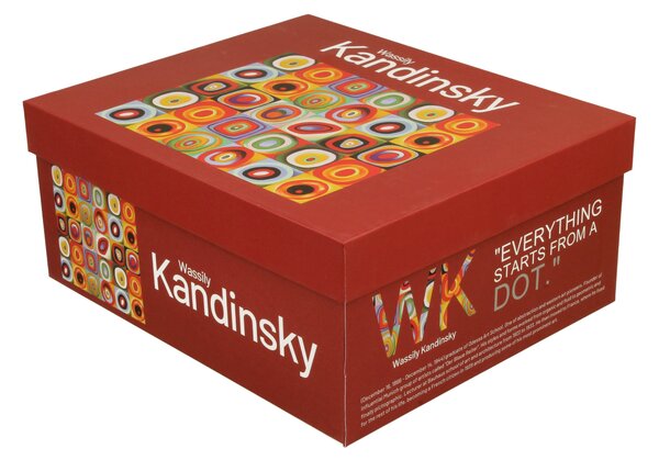 Porcelánový šálek s podšálkem Kandinskij Squares 270 ml sada 2ks