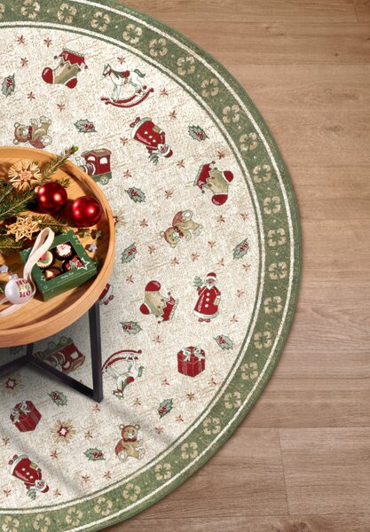 Koberec Toy's Delight Villeroy & Boch Shine zelený / vícebarevný kruh