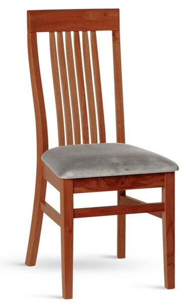 Židle TAKUNA – různá provedení, čalouněné sedáky velvet terracotta 44 buk