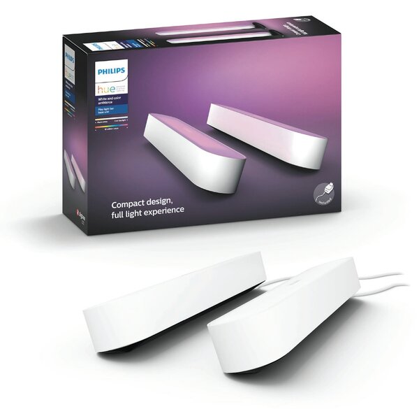 78202/31/P7 Hue WACA Play 2x stolní LED svítidlo základní sada 6W 500lm 2000-6500K RGB IP20 bílá