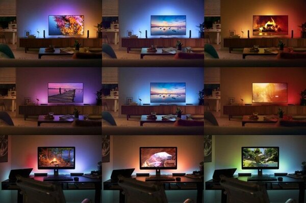 78203/30/P7 Hue WACA Play stolní LED svítidlo rozšiřující sada 6W 500lm 2000-6500K IP20 černá