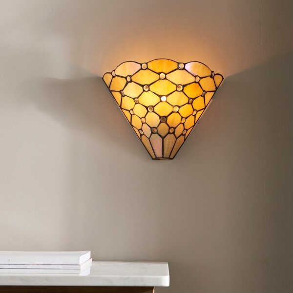 Endon 64302 - Nástěnné svítidlo Tiffany PEARL 1xE14/40W/230V