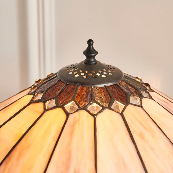 Endon 63982 - Stolní lampa Tiffany BROOKLYN 1xE27/60W/230V pr. 40 cm