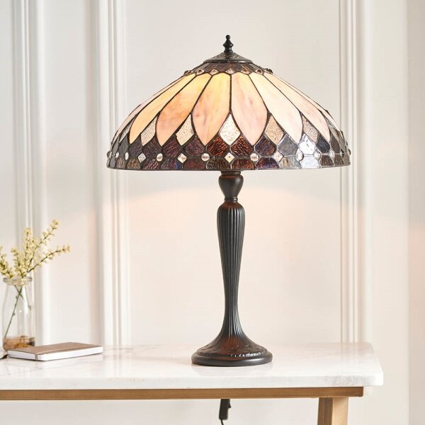Endon 63982 - Stolní lampa Tiffany BROOKLYN 1xE27/60W/230V pr. 40 cm