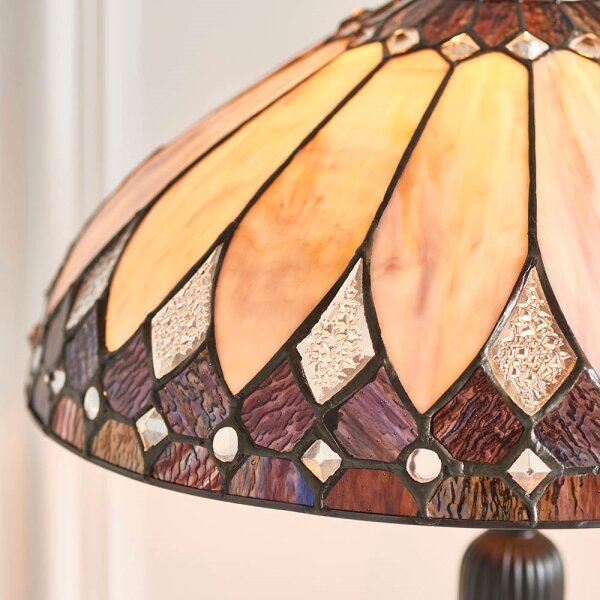 Endon 63982 - Stolní lampa Tiffany BROOKLYN 1xE27/60W/230V pr. 40 cm