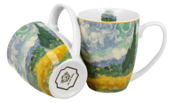 Porcelánový hrnek Van Gogh Wheat Field 350 ml sada 2ks