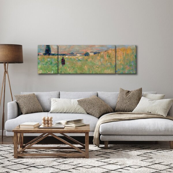 Obraz - Georges Seurat, A Summer Landscape, reprodukce (170x50 cm)