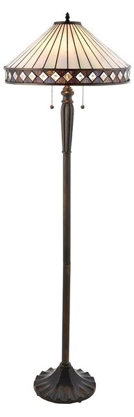 Endon 70936 - Stojací lampa Tiffany FARGO 2xE27/60W/230V pr. 50 cm