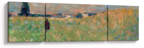 Obraz - Georges Seurat, A Summer Landscape, reprodukce (170x50 cm)