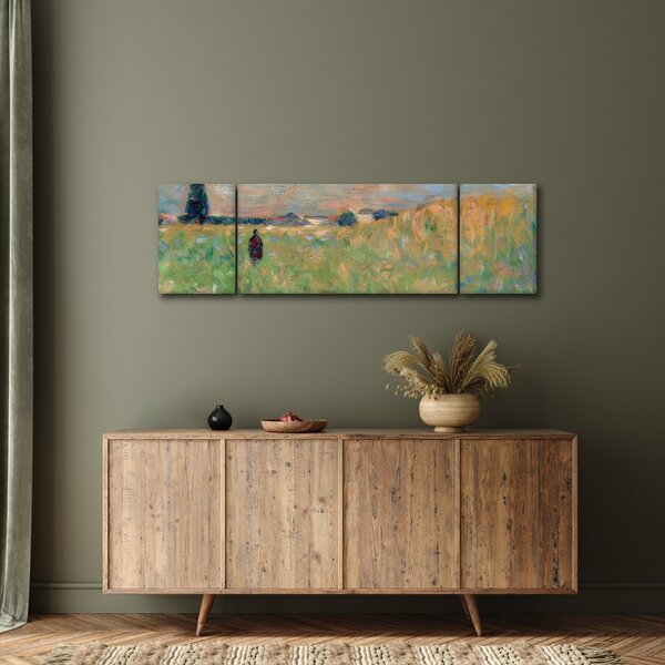 Obraz - Georges Seurat, A Summer Landscape, reprodukce (170x50 cm)