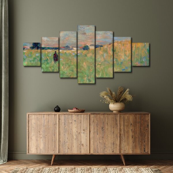Obraz - Georges Seurat, A Summer Landscape, reprodukce (210x100 cm)