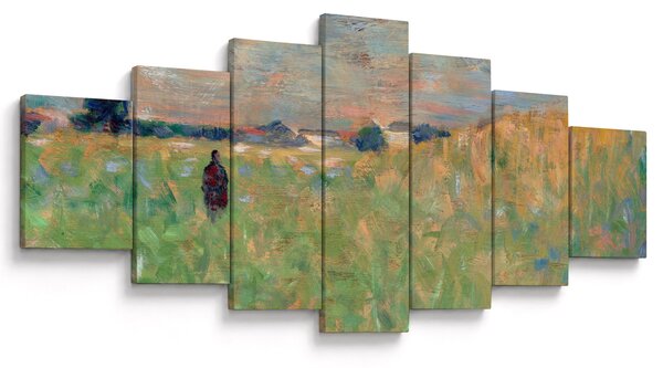 Obraz - Georges Seurat, A Summer Landscape, reprodukce (210x100 cm)