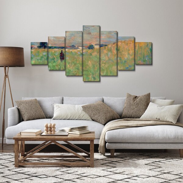 Obraz - Georges Seurat, A Summer Landscape, reprodukce (210x100 cm)