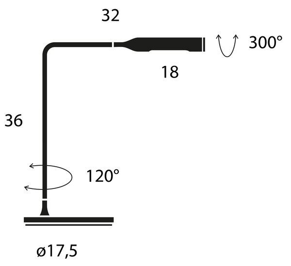 Lumina designové stolní lampy Flo Bedside Lamp