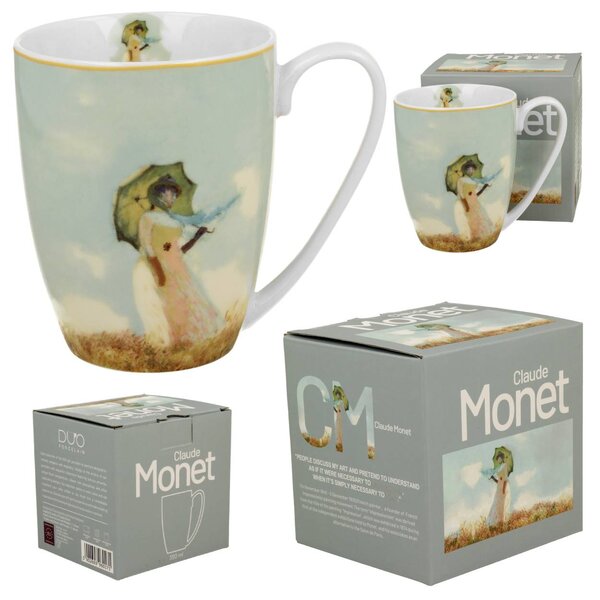 Porcelánový hrnek Monet Woman with Parasol 360 ml