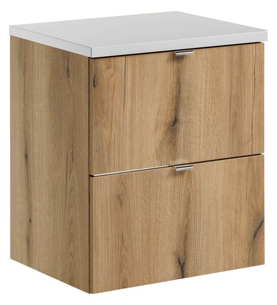 Comad Koupelnová skříňka pod deskové umyvadlo Nova Oak II. 50 dub coast evoke/bílá
