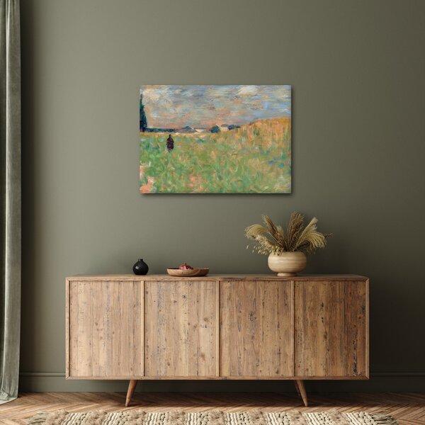 Obraz - Georges Seurat, A Summer Landscape, reprodukce (70x50 cm)