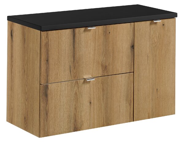 Comad Koupelnová skříňka pod deskové umyvadlo Nova Oak II. 90 dub coast evoke/černá