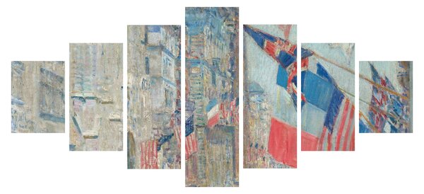 Obraz - Childe Hassam, Allies day, reprodukce (210x100 cm)