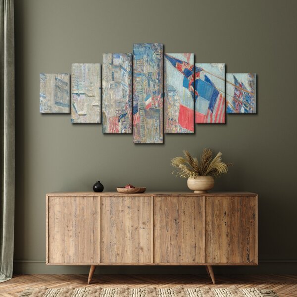 Obraz - Childe Hassam, Allies day, reprodukce (210x100 cm)