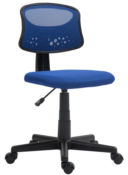 HOMCOM Ergonomická kancelářská židle bez područek, otočná kancelářská židle s prodyšným síťovinovým opěradlem, nastavitelná výška, nosnost 120 kg, mod