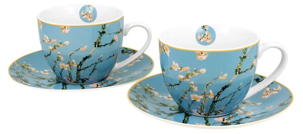 Porcelánový šálek s podšálkem Van Gogh Almond Blossom 250 ml sada 2ks