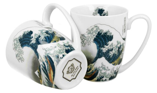 Porcelánový hrnek Hokusai The Great Wave 350 ml sada 2ks
