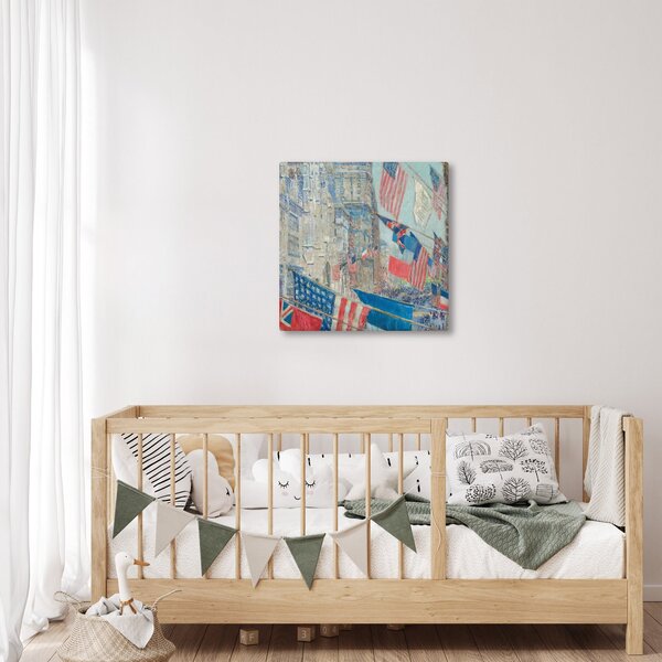 Obraz - Childe Hassam, Allies day, reprodukce (30x30 cm)