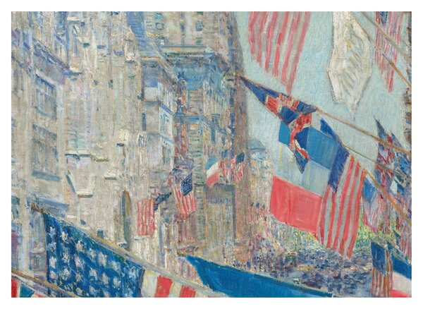 Obraz - Childe Hassam, Allies day, reprodukce (70x50 cm)