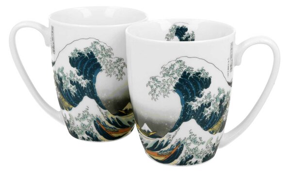 Porcelánový hrnek Hokusai The Great Wave 350 ml sada 2ks