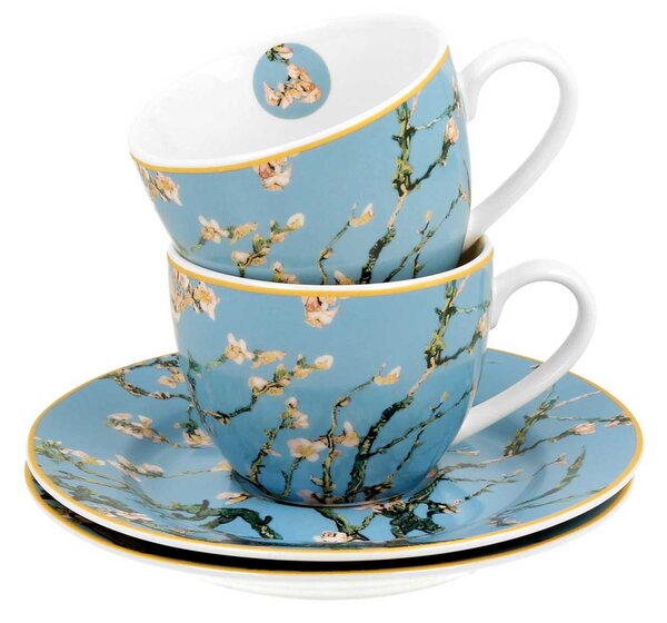 Porcelánový šálek s podšálkem Van Gogh Almond Blossom 90 ml sada 2ks