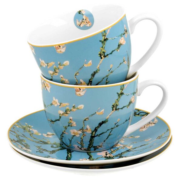 Porcelánový šálek s podšálkem Van Gogh Almond Blossom 250 ml sada 2ks
