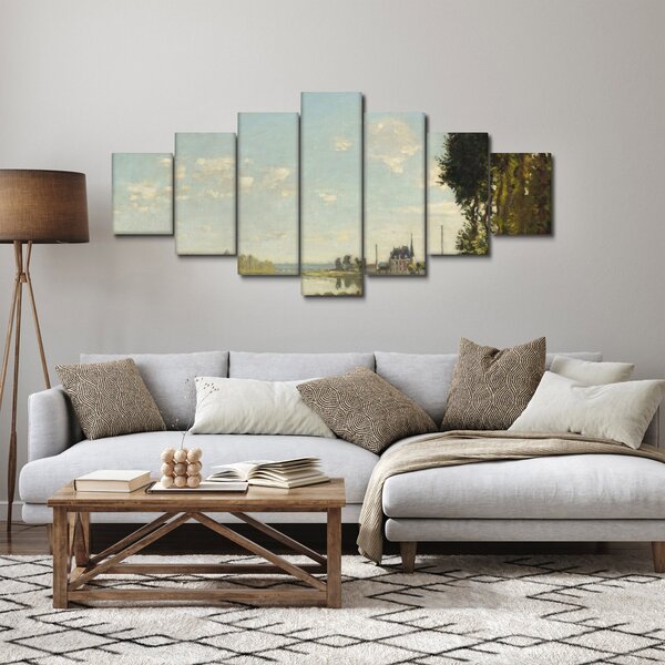 Obraz - Claude Monet, Argenteuil, reprodukce (210x100 cm)