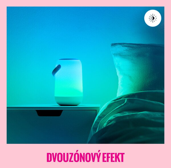 WiZ Mobile přenosná LED lampa 1x13,5W 400lm 2200-6500K RGB IP20, bílá