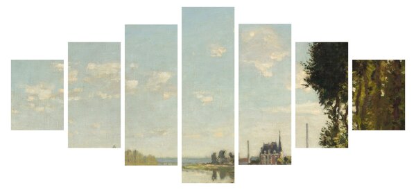 Obraz - Claude Monet, Argenteuil, reprodukce (210x100 cm)