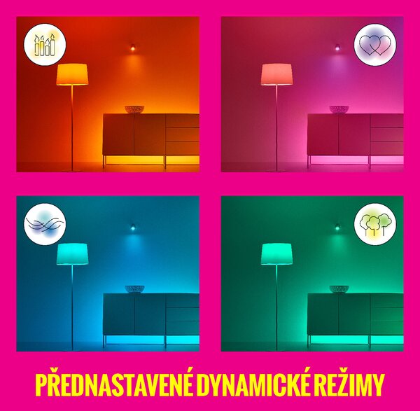 WiZ Pole stojací LED lampa 1x13W 1080lm 2200-6500K RGB IP20, bílá