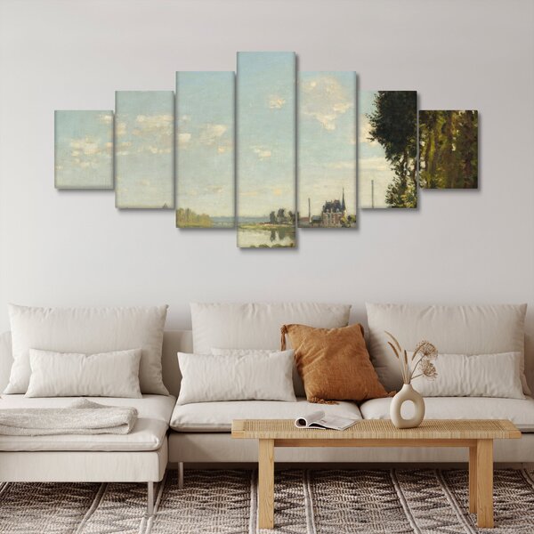 Obraz - Claude Monet, Argenteuil, reprodukce (210x100 cm)