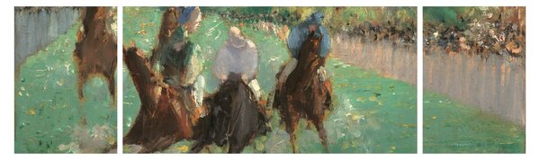 Obraz - Edouard Manet, At the Races, reprodukce (170x50 cm)