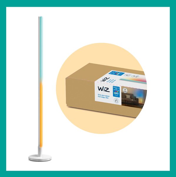 WiZ Pole stojací LED lampa 1x13W 1080lm 2200-6500K RGB IP20, bílá