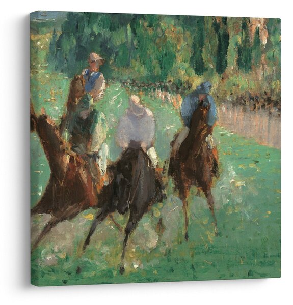 Obraz - Edouard Manet, At the Races, reprodukce (30x30 cm)