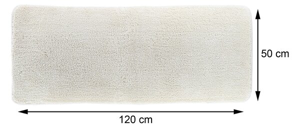 Předložka do koupelny Marlet, 50x120 cm, krémová